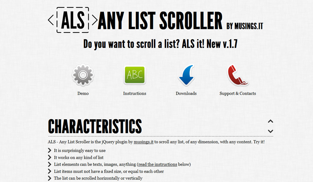 ALS - Any List Scroller